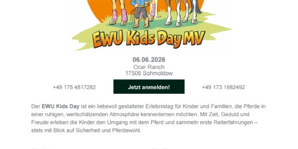 EWU Kids Day MV 2026 – Ein Tag rund ums Pferd